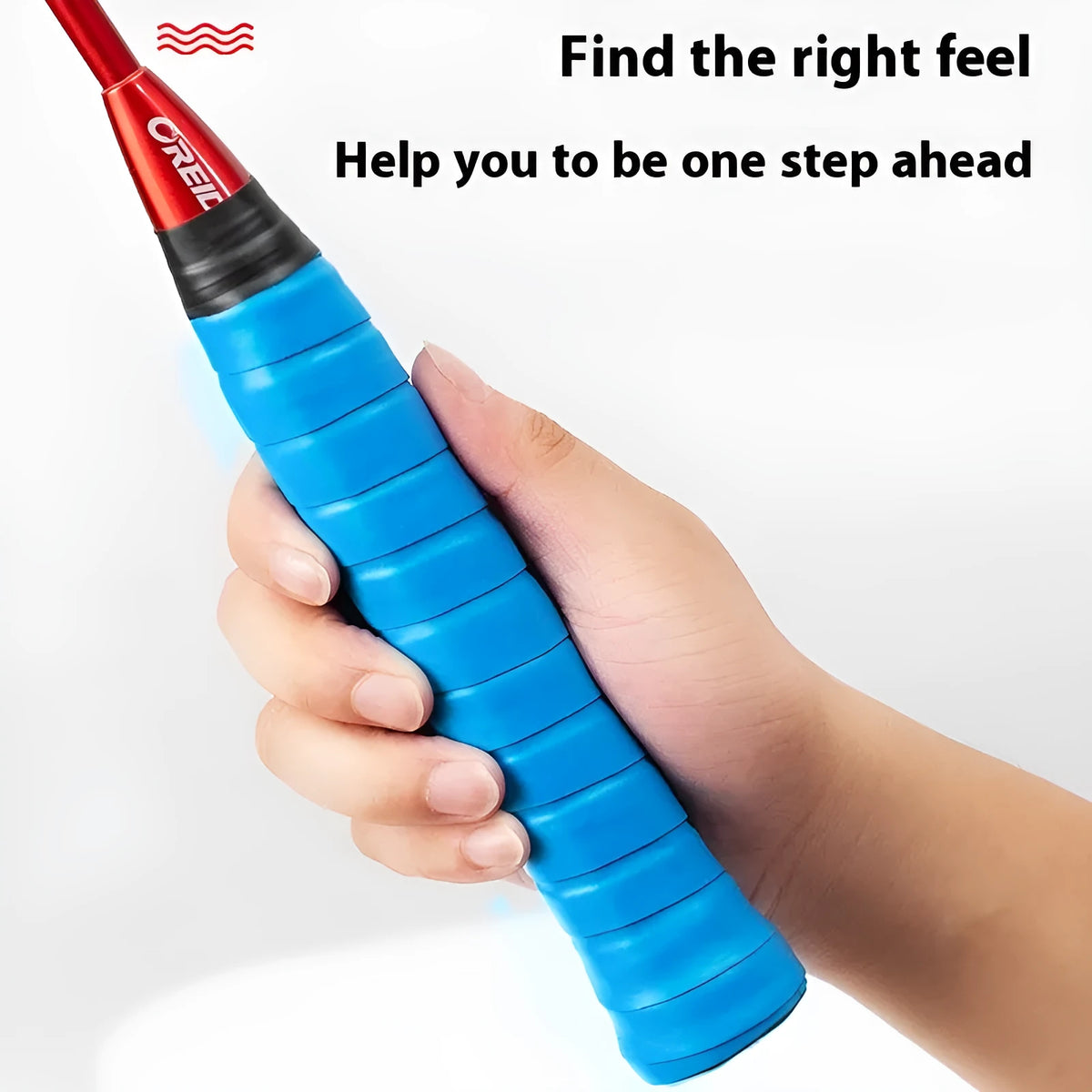 PU anti-slip racket handle grip tape roll, 1200mm x 27mm x 0.6mm, in ten colours