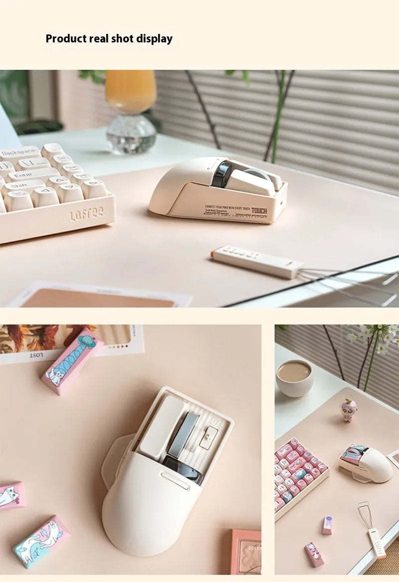 Xiaoqiao Three Mode Wireless Mouse with 7 buttons and Type-C charging cable