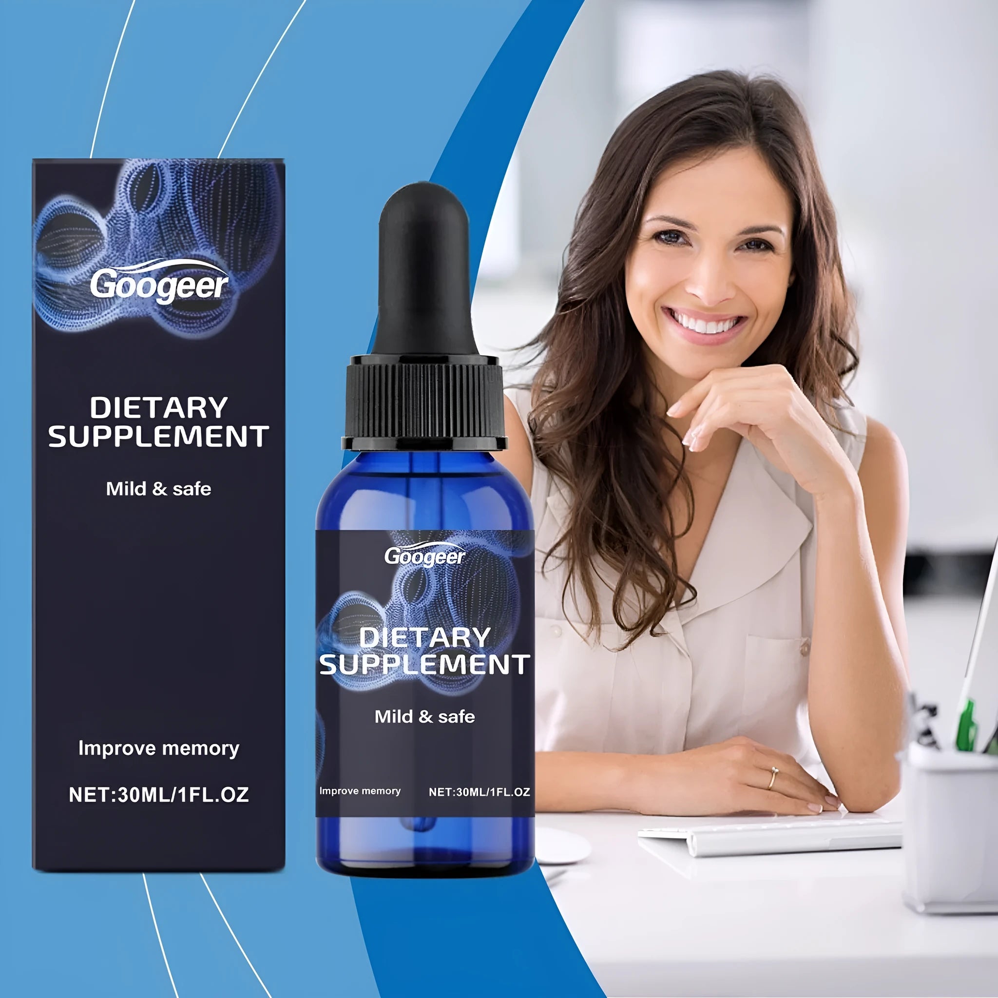 Googeer dietary supplement body treatment 30ml bottle for topical skin application