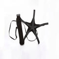Black football training juggling belt with a 2-metre long cord made from diving suit fabric.