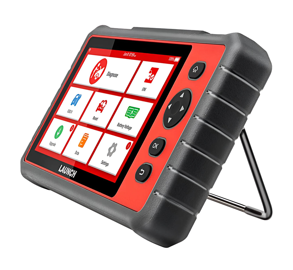 Red car fault decoder with 7 inch IPS touch screen, Android 7.1, and 6000mAh battery