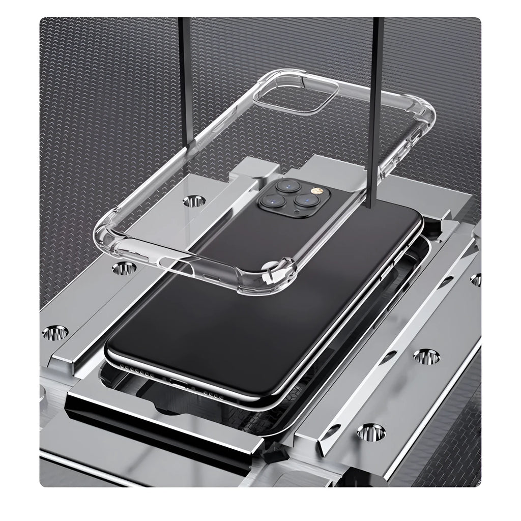 Transparent silicone phone case for iPhone, soft back cover, clear protective slim fit design