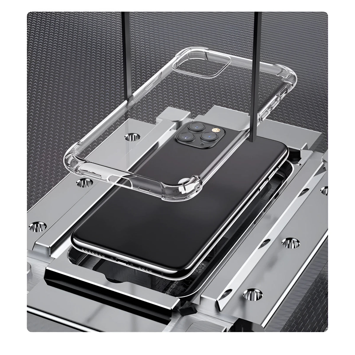 Transparent silicone phone case for iPhone, soft back cover, clear protective slim fit design
