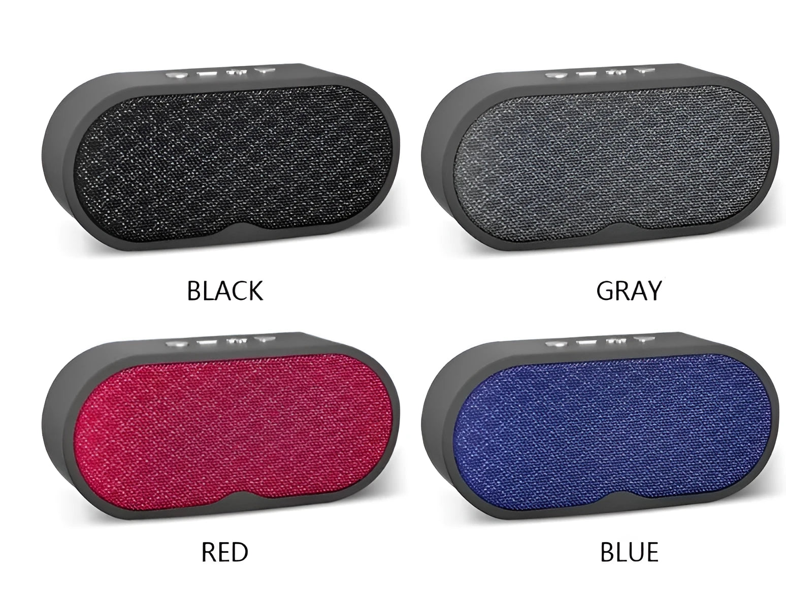 Bluetooth wireless subwoofer speaker with HD microphone in plastic casing