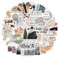 50 sheets of waterproof graffiti cartoon stickers measuring 4-6cm for luggage and notebook decoration