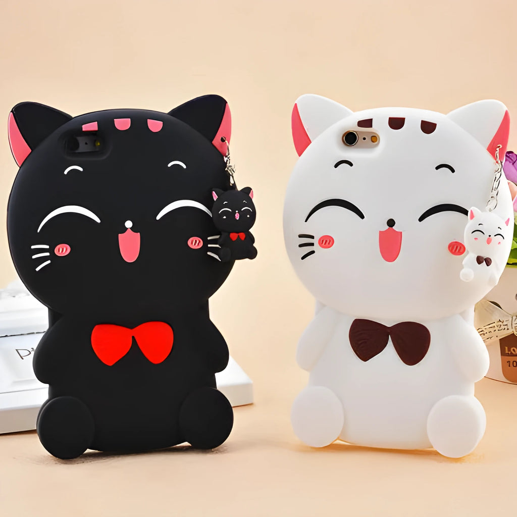 Imported soft silicone phone shell case showing edge-proof design for Samsung and iPhone mobile phones.