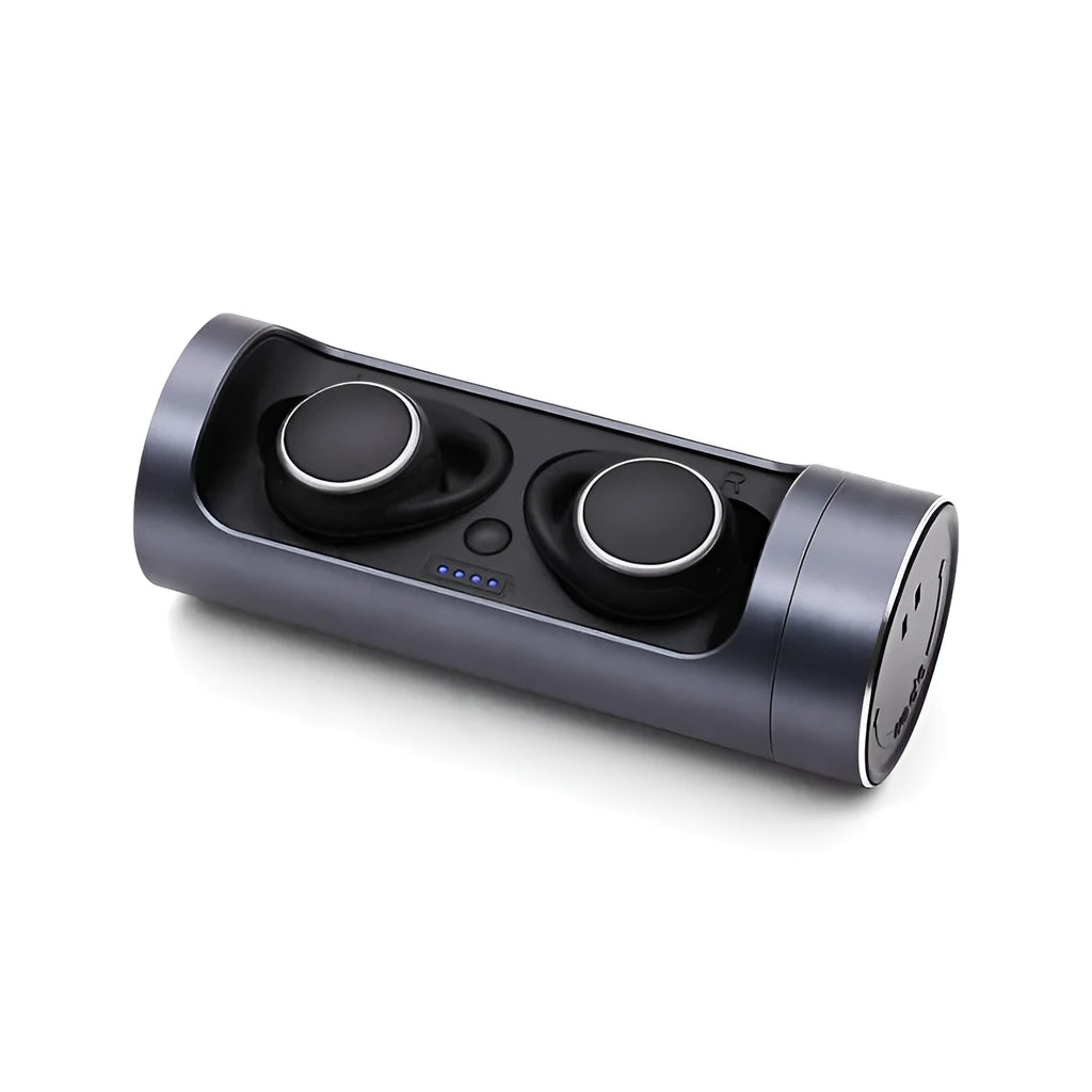 Infinite Bluetooth 5.0 wireless headset shown in Dark Grey, Red, and Silver colour options