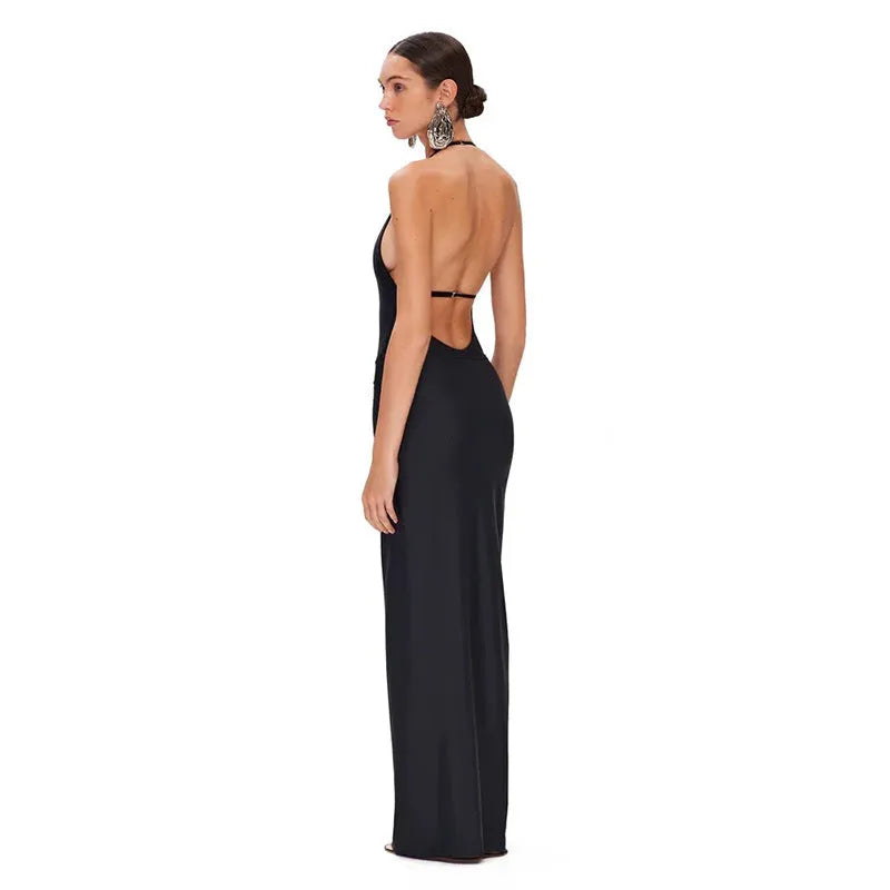 Plus size deep V-neck backless one-piece swimsuit with matching skirt in white or black, sizes S M L