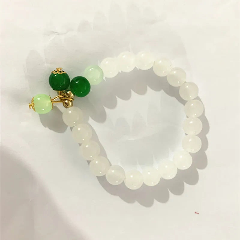 Women's Ins-style simple alloy bracelet in colour S175 on a wrist.