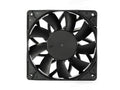Delta PFC1212DE 120mm 12V DC cooling fan with black PBT frame and 4-pin PWM cable
