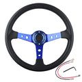 Car modified general PU steering wheel with 70mm hole spacing in multiple colours