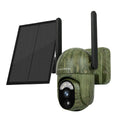 Camouflage 4G solar security camera with 6W solar panel, 4MP 2K full colour lens, ABS housing, 250*230*188mm