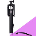 Aluminium alloy telescopic fishing rod with line-controlled self-timer mechanism in multiple colour options