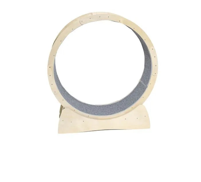 Solid wood cat treadmill roller, 91cm or 103cm, with quiet bearing and rounded corners