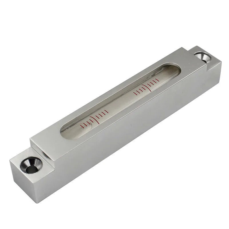 Metal and glass mini spirit level for machine tool measurement with 132mm length