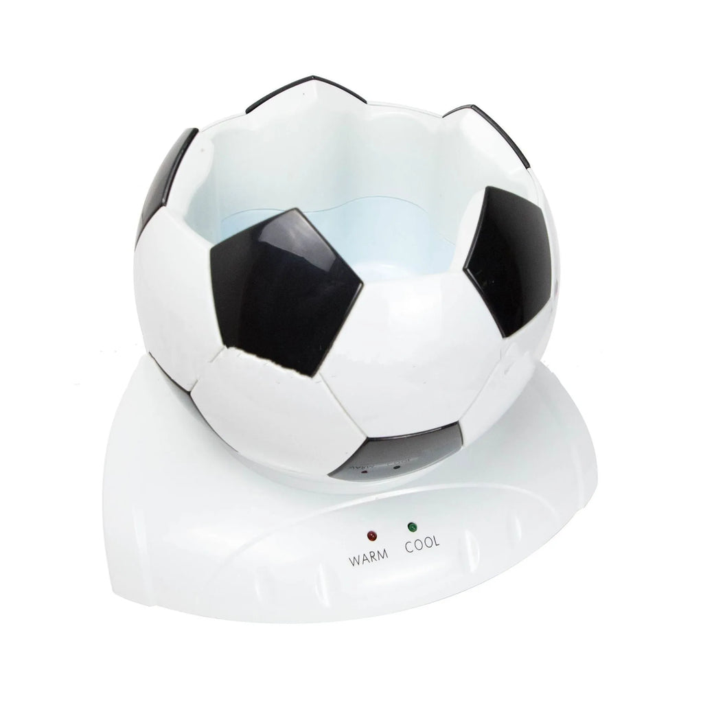 4L car refrigerator portable mini fridge black white football design 28.5x33.5x33.5cm