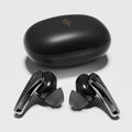 Wireless in-ear Bluetooth 5.3 headset in white, pink, purple, or black with charging compartment and data cable