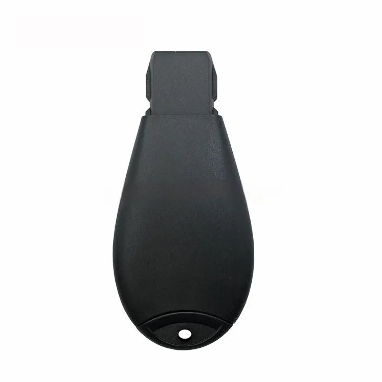 Blank nylon and ABS brass replacement car key shell for Dodge Chrysler smart keys, 85mm long.