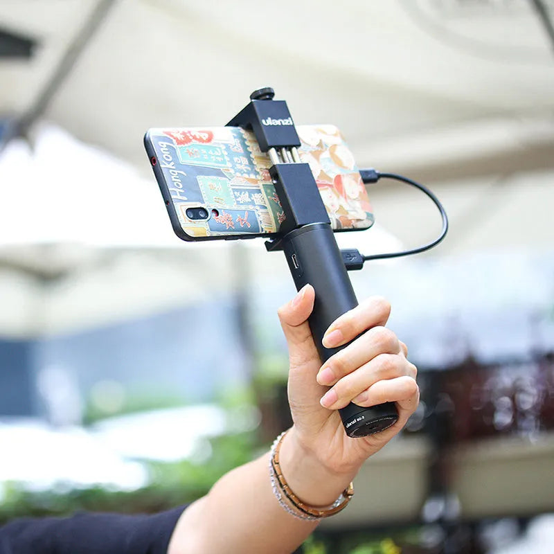 Black aluminium alloy power bank handle showing its size and integrated carry handle.