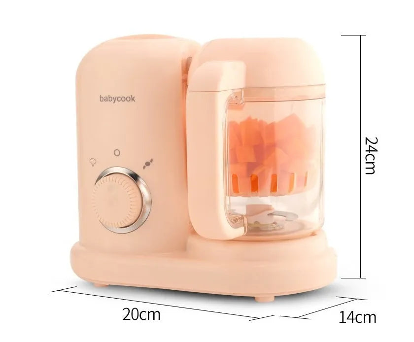 Green or pink baby food processor and steamer blender with 10 litre capacity