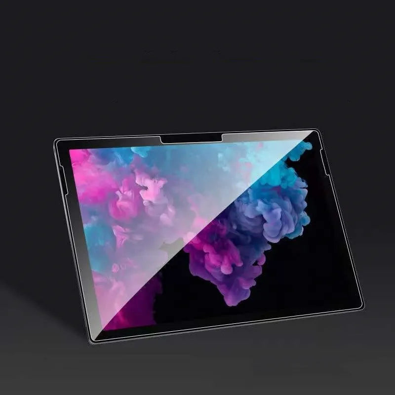 Tempered glass screen protector for Microsoft Surface Pro and Surface Go laptops and tablets.