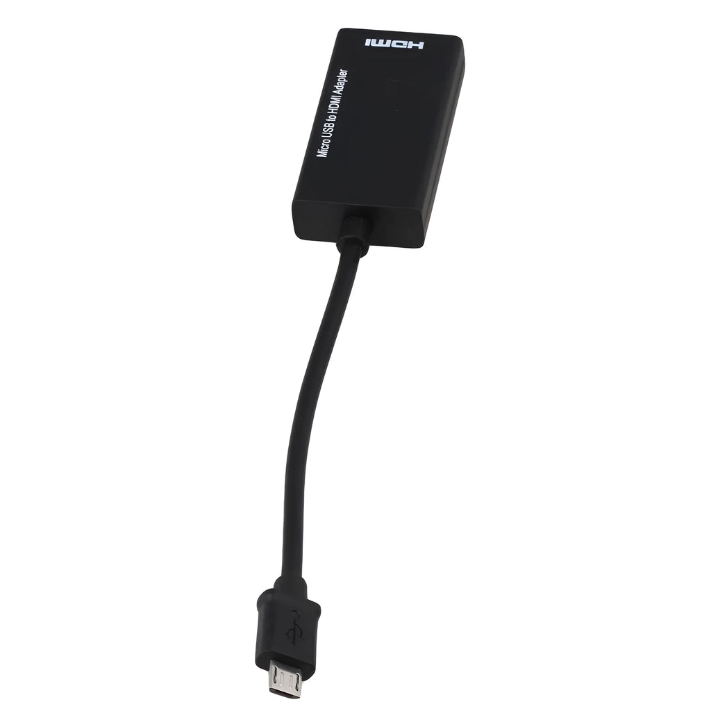 Black HD to HDMI adapter showing male HD connector and female HDMI port