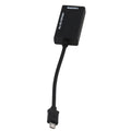 Black HD to HDMI adapter showing male HD connector and female HDMI port