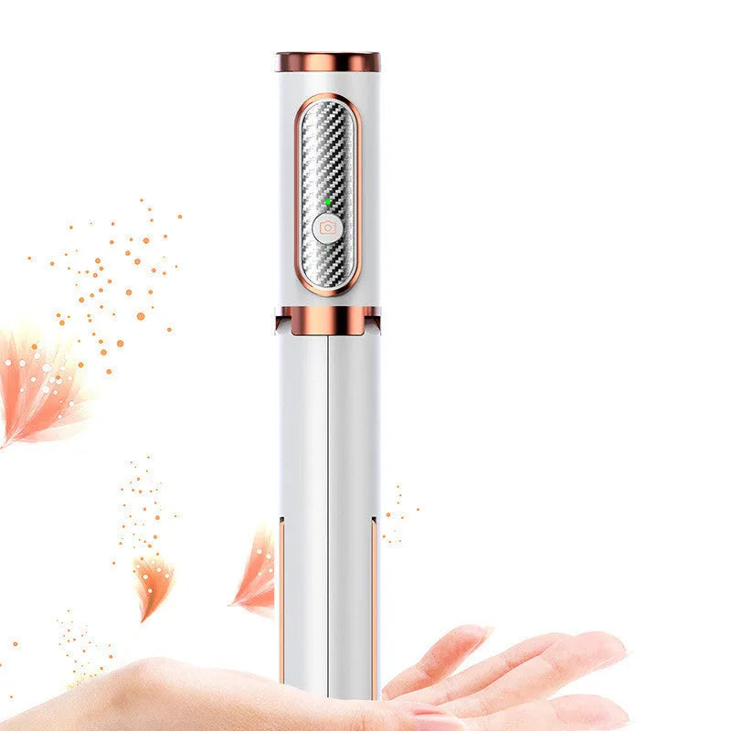 Standard black multifunctional aluminium alloy remote control tripod selfie stick compatible with Apple iPhone