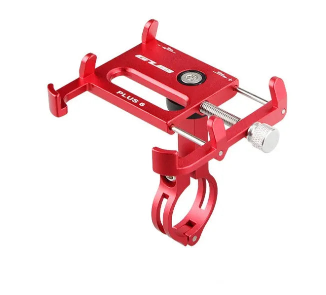 GUB Plus motorcycle phone holder in aluminium alloy with adjustable clamp for handlebars