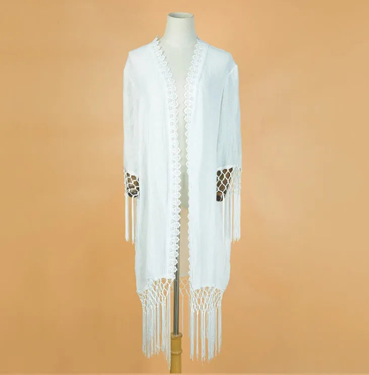 White polypropylene sun proof shirt swimsuit beach blouse for women one size