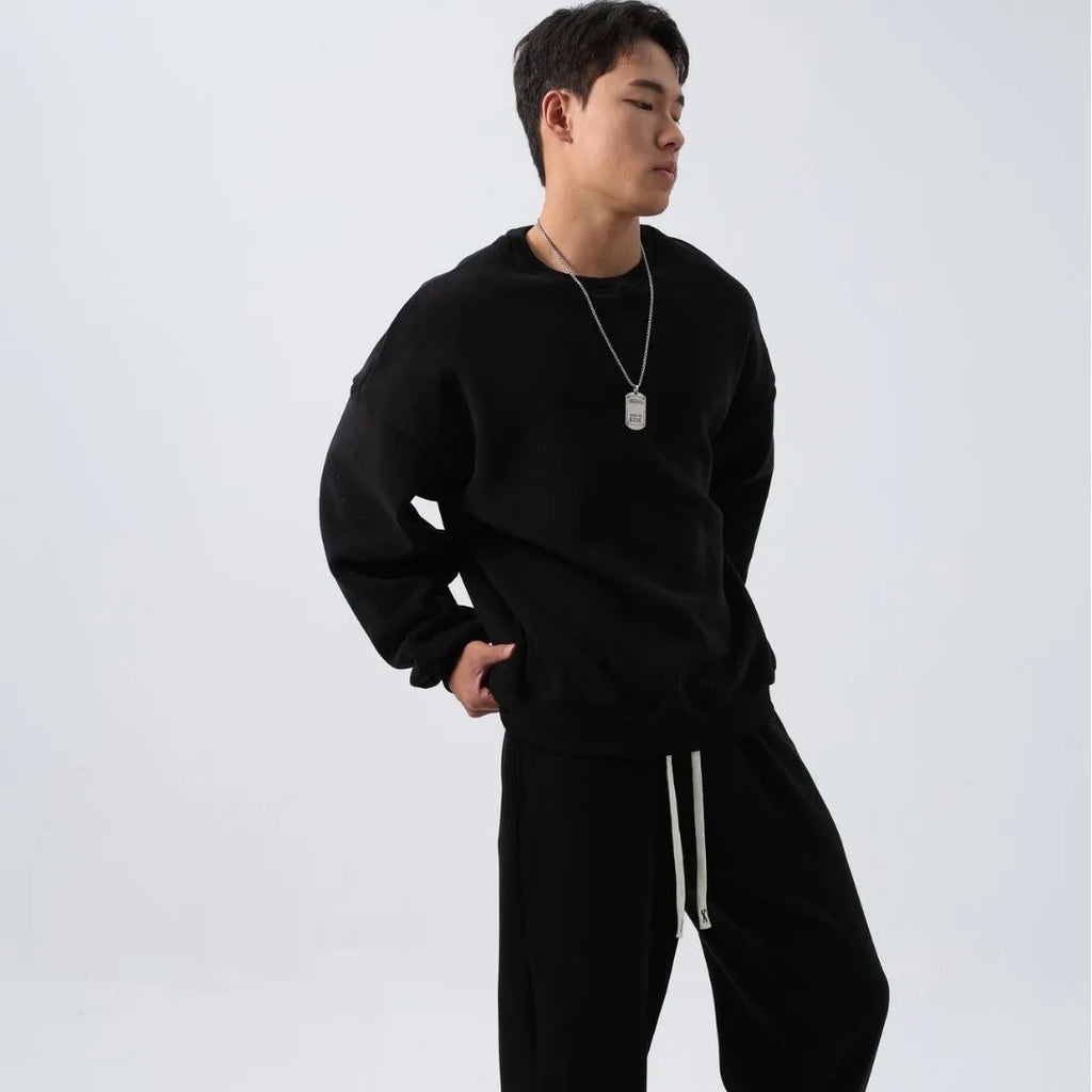 Men's polar fleece sports suit with double-sided shake design in winter colours