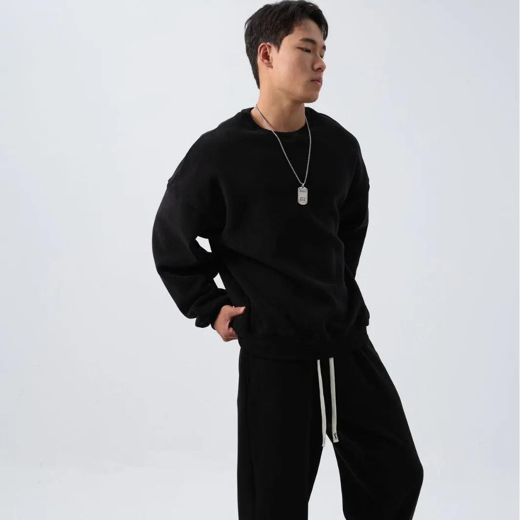 Men's polar fleece sports suit with double-sided shake design in winter colours