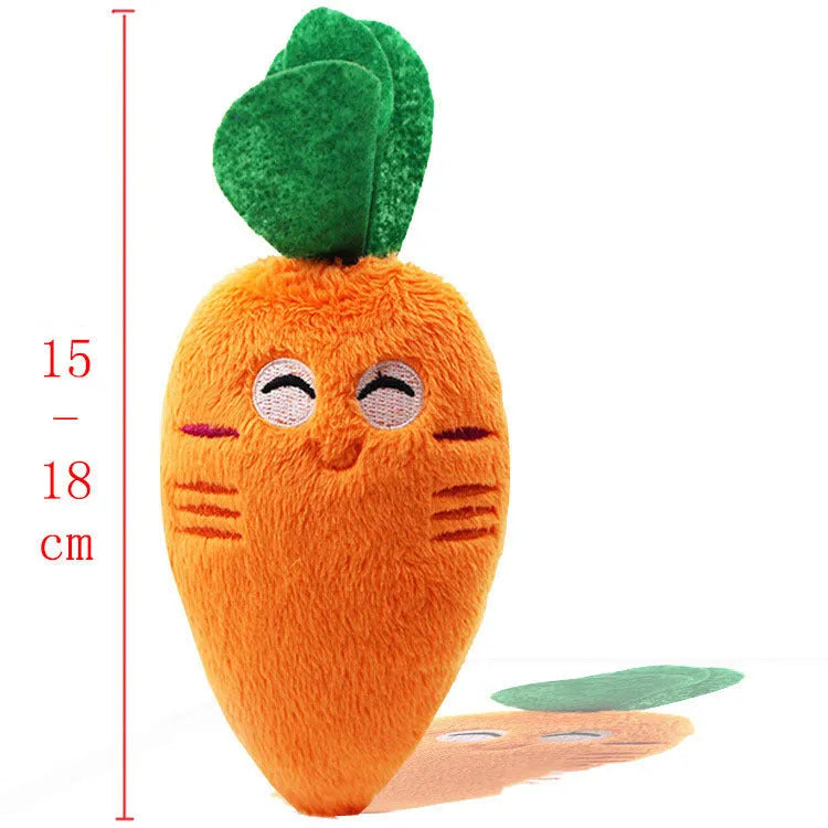 46cm long soft plush pet toy with squeaking mechanism for dogs and cats in various colours