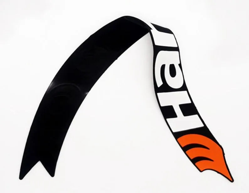 3D stereo rubber car tyre letter stickers with white towel and 20ml glue bottle for DIY fitting