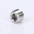 Stainless steel hexagon plug for 3/8 series bulkhead pipe fittings
