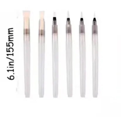Painting sponge and fountain pen stationery set with wood pulp paper and heart, round, square sponge shapes