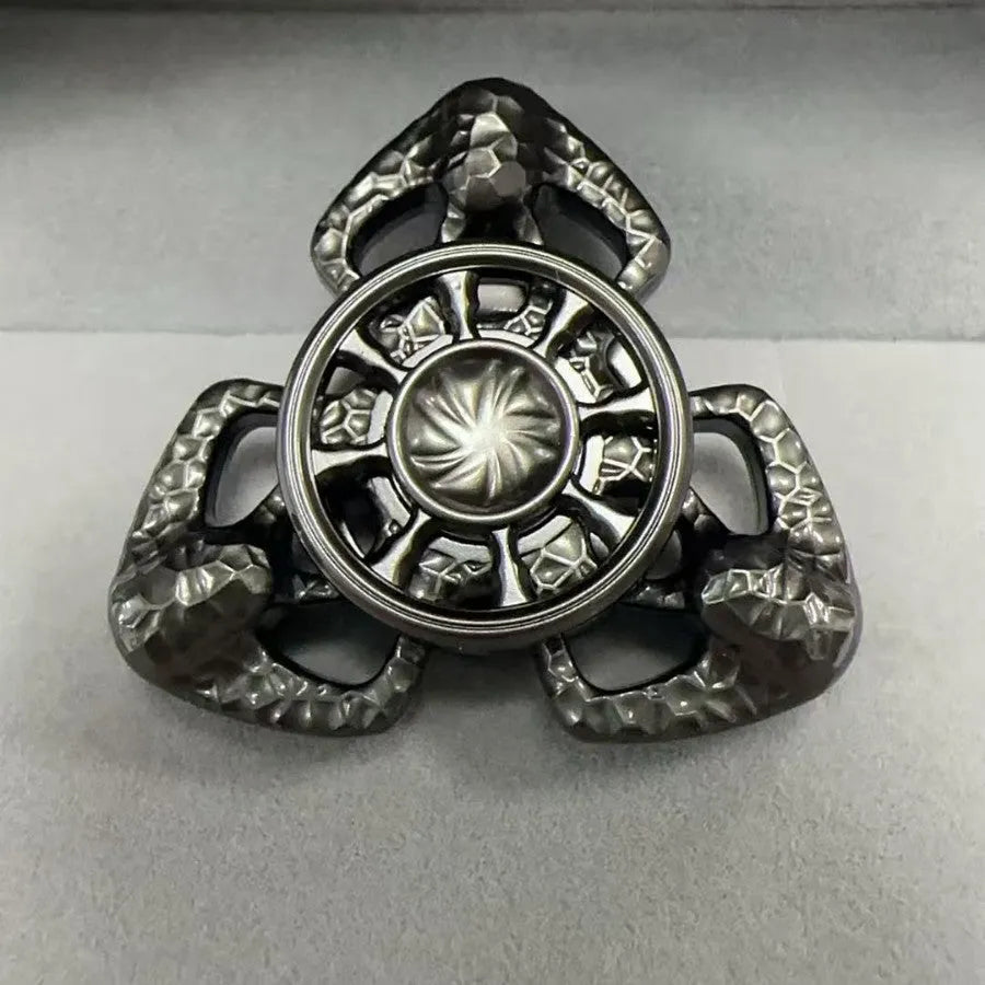 Flame Butterfly alloy metal rotating fingertip gyro pressure reduction toy in colourful finish