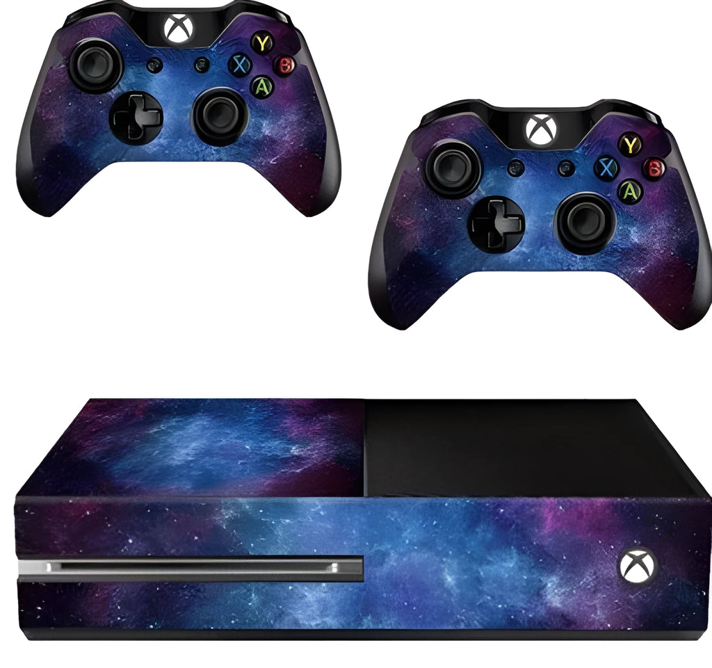 Blue matte film skin sticker for Xbox One console with scratch protection