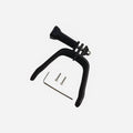 FPV drone action camera expansion bracket with GoPro connector and protective sponge
