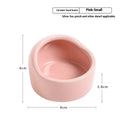 Small ceramic hamster food bowl in blue with a simple round basin design