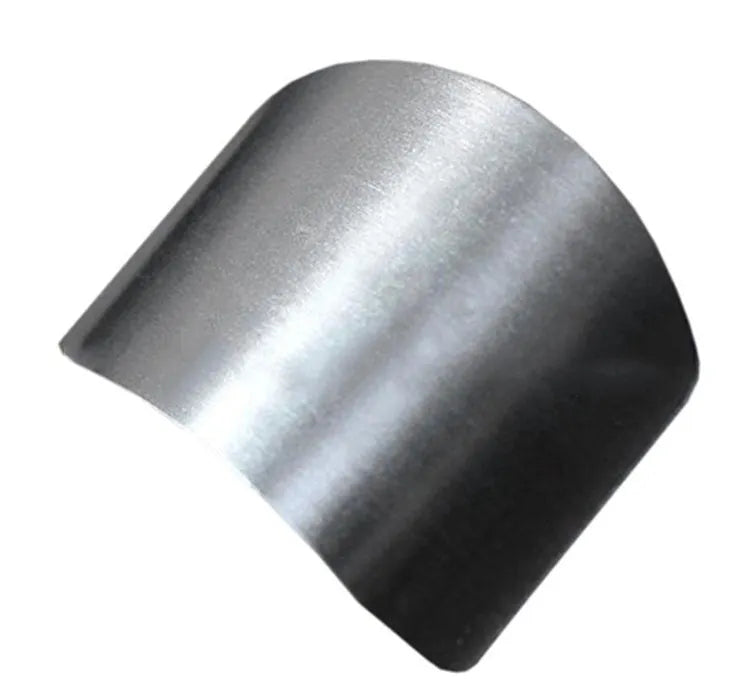 Stainless steel finger guard for kitchen knife protection with single and double finger size options