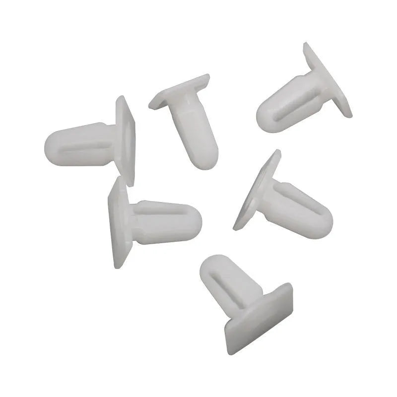 D318 style PA66 plastic automobile trim clips and push rivets, pack of 60 pieces.