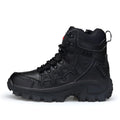 US Army Delta Tactical Boots for men in black and sand colours with a rubber sole.