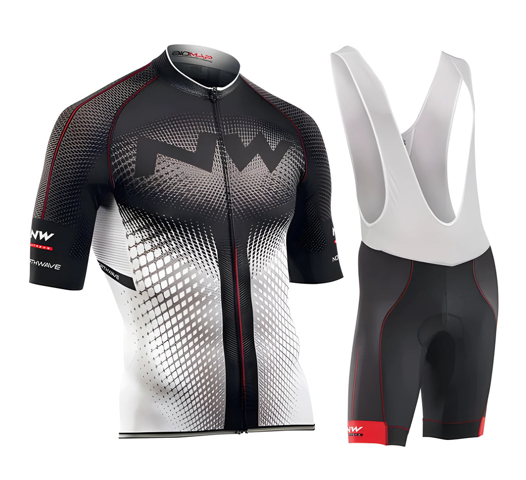 Cycling short-sleeved overalls in black quick-dry mesh fabric for summer unisex use