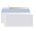 Blue anti-opening self-adhesive confidential envelope measuring 105mm by 240mm with tamper-evident seal