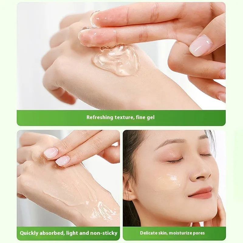 Aloe vera gel skincare product with 300g emulsion-gel formula containing aloe vera extract