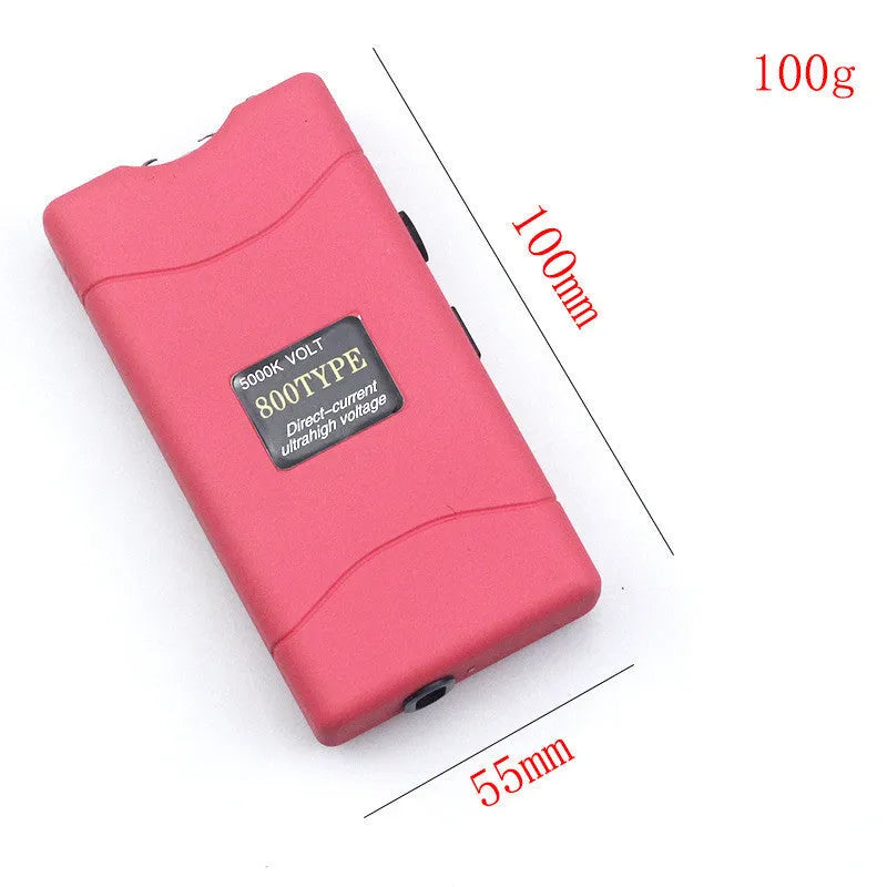 Plastic resin self-defence flashlight in multiple colour options including purple, white, and pink