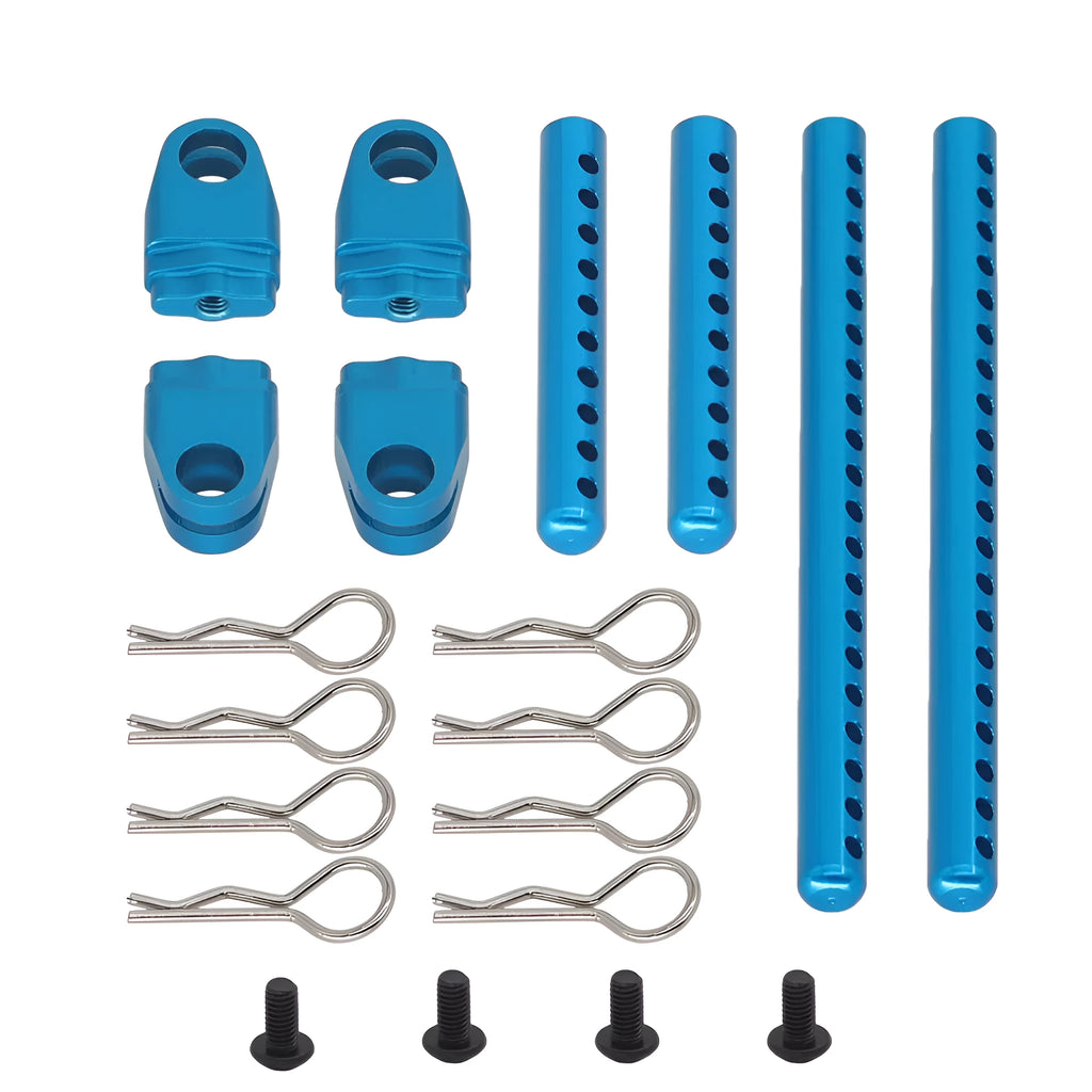 Blue aluminium alloy car shell column upgrade set for youth vehicle body panel
