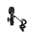 Black nylon universal photography lamp holder with E27 port and long power cords