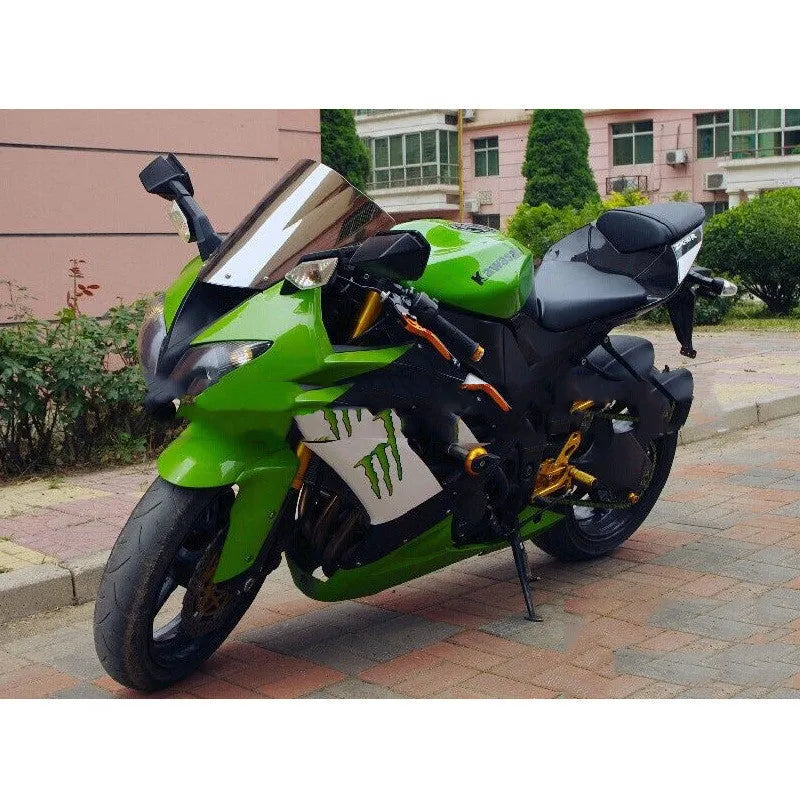 Blue motorcycle windscreen replacement for Kawasaki ZX-6R and ZX-10R sport bikes
